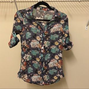 Casting LA - floral button down